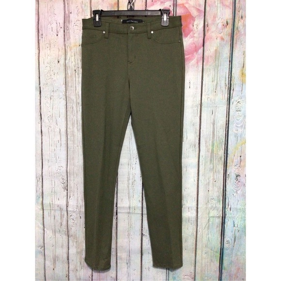 NEW Calvin Klein Jeans Olive Green Jeggings Size 10 - Picture 1 of 11